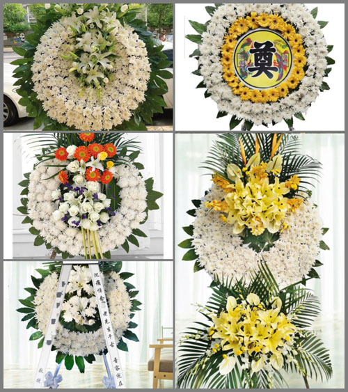 湖南永州道县白芒铺镇彭家村花圈速递