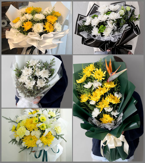 湖南永州道县白芒铺镇彭家村白事花束代送